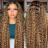 Deep Frontal Water Wave Curly Hair Wigs