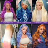 Blonde Body Wave HD Lace Frontal Curly Hair Wigs