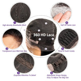 Deep Wave Lace Front Curly Hair Wigs