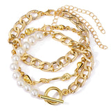 Creative Heart Pearl Multi-layer ChainBracelet