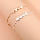 Thin Chain Heart Bracelet