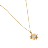 Gold SUNFLOWER Necklace For Women