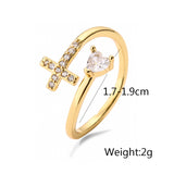 Clear ShinyCross Evil Eye Rings
