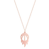 Round Fire Basketball Pendant Necklace For Women