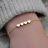 Thin Chain Heart Bracelet